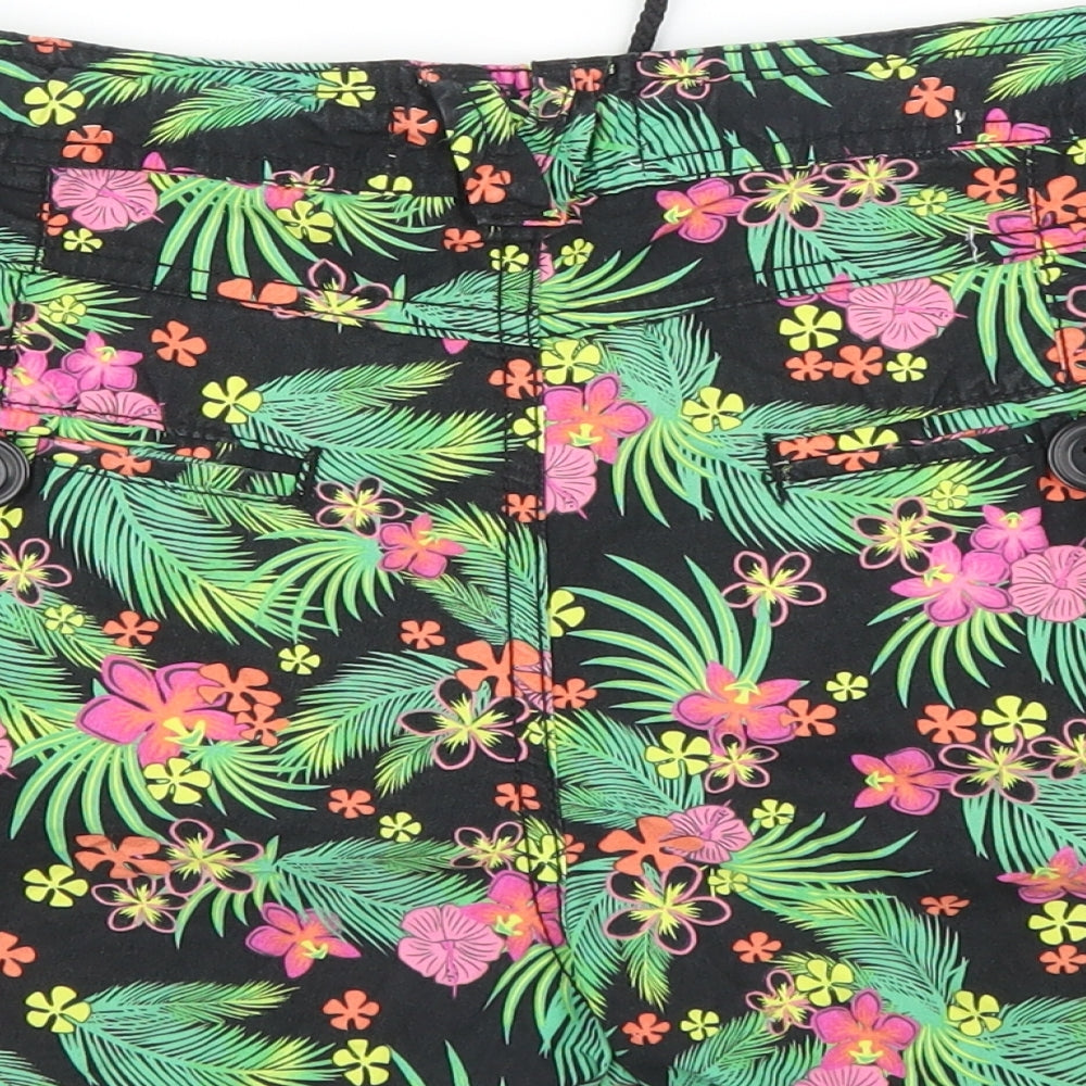 Dunnes Womens Green Floral  Bermuda Shorts Size 12
