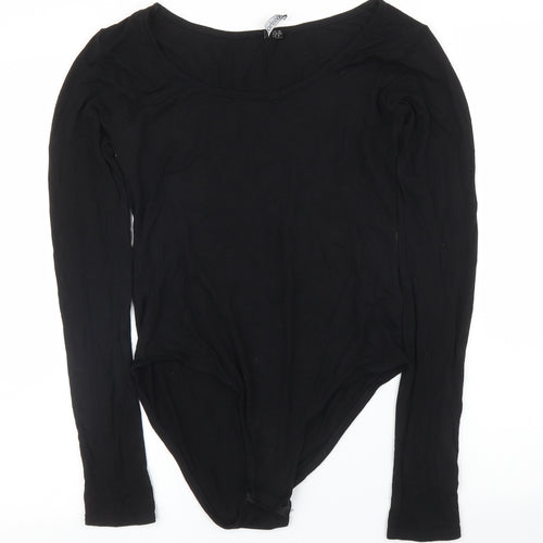 Boohoo Womens Black   Leotard One-Piece Size 12