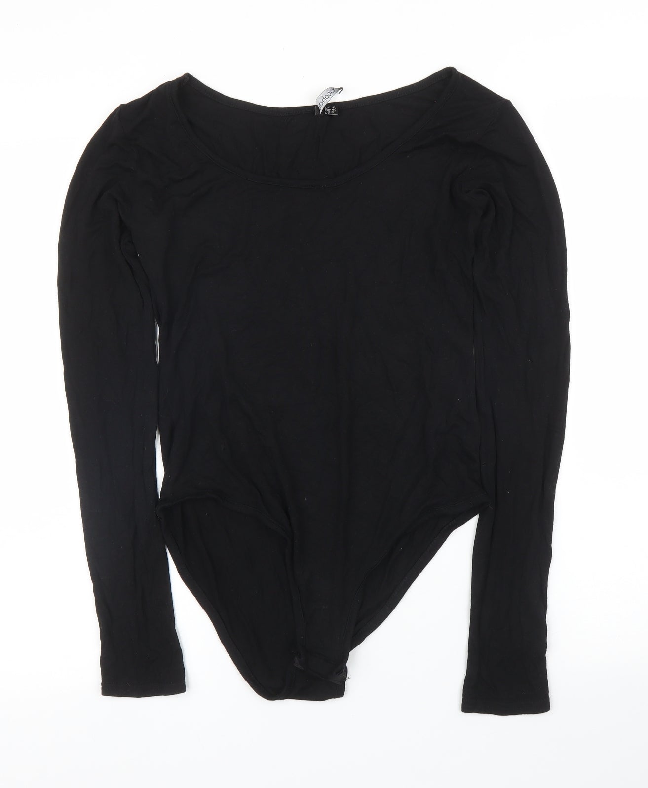Boohoo Womens Black   Leotard One-Piece Size 12