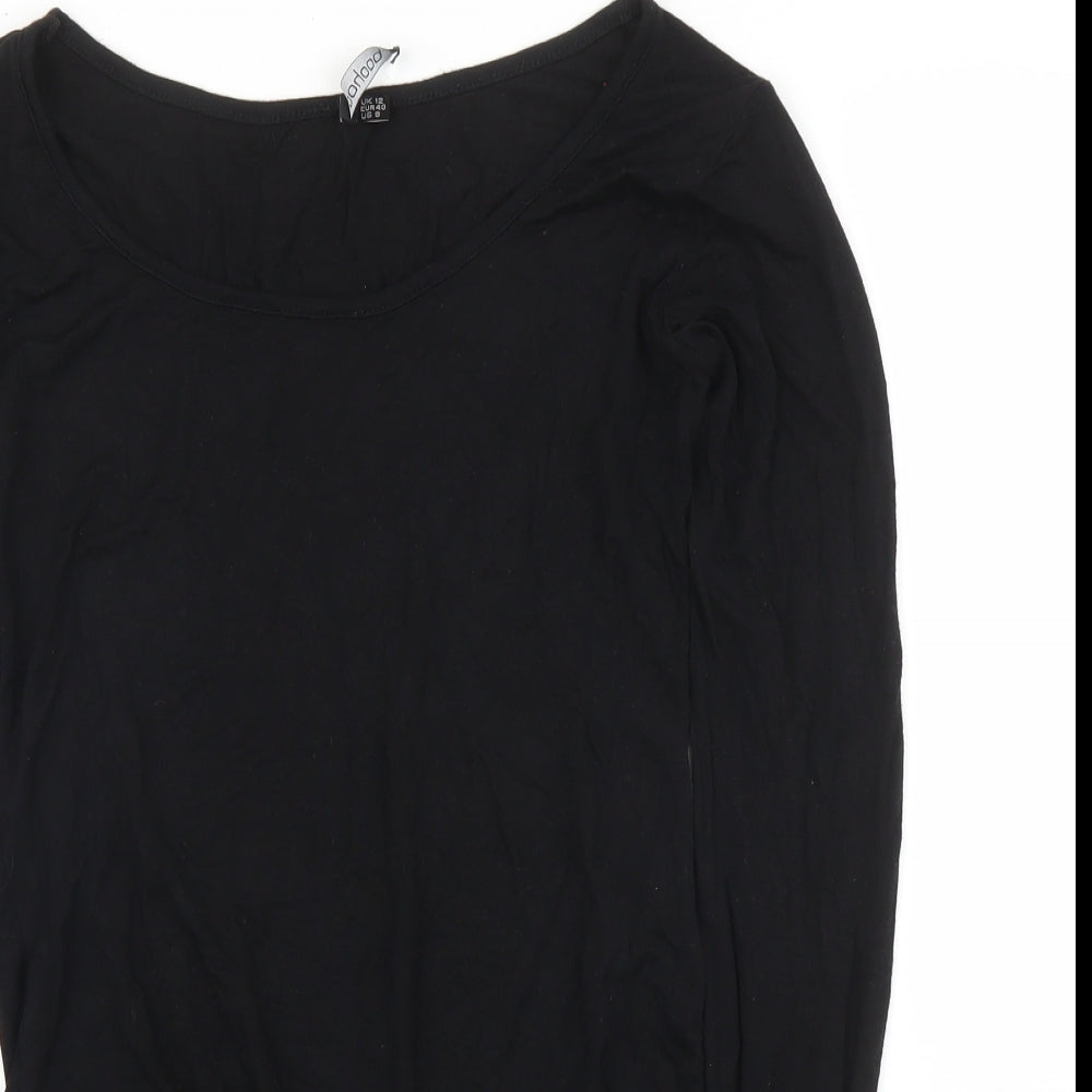Boohoo Womens Black   Leotard One-Piece Size 12