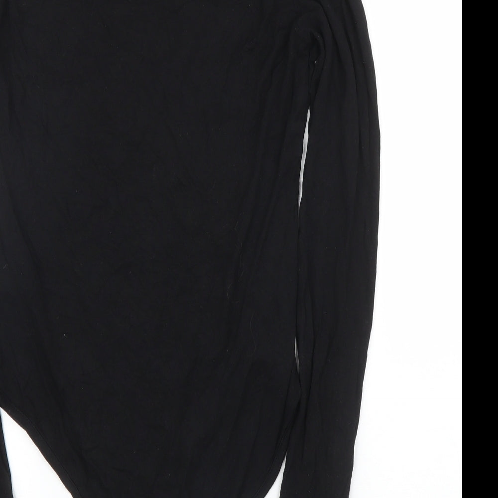 Boohoo Womens Black   Leotard One-Piece Size 12