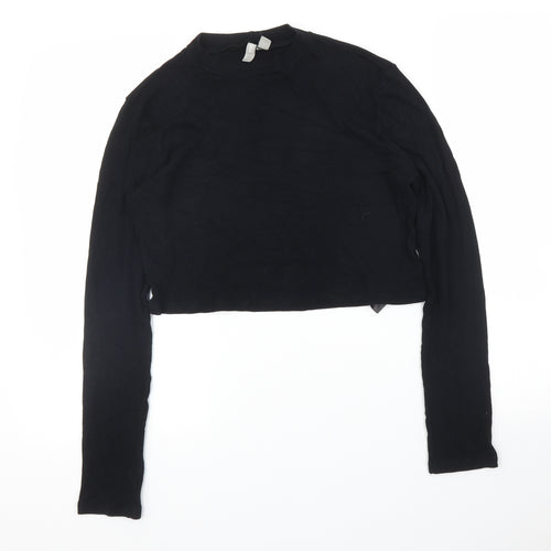 ASOS Womens Black   Cropped Blouse Size 16