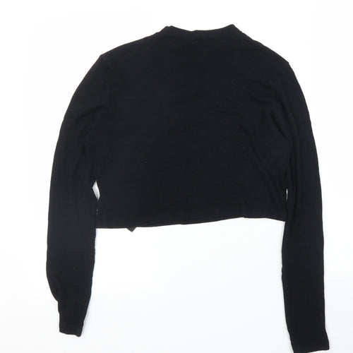 ASOS Womens Black   Cropped Blouse Size 16
