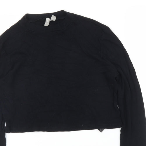 ASOS Womens Black   Cropped Blouse Size 16