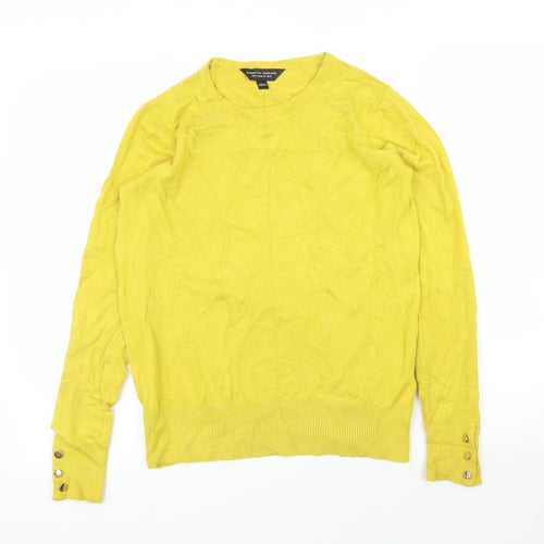 Dorothy Perkins Womens Yellow   Pullover Jumper Size 12
