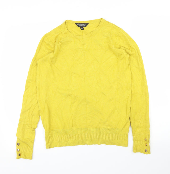 Dorothy Perkins Womens Yellow   Pullover Jumper Size 12