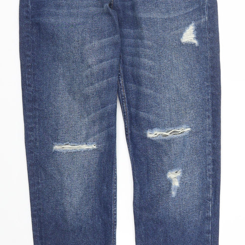 Monkl Mens Blue  Denim Boyfriend Jeans Size 26 in L28 in