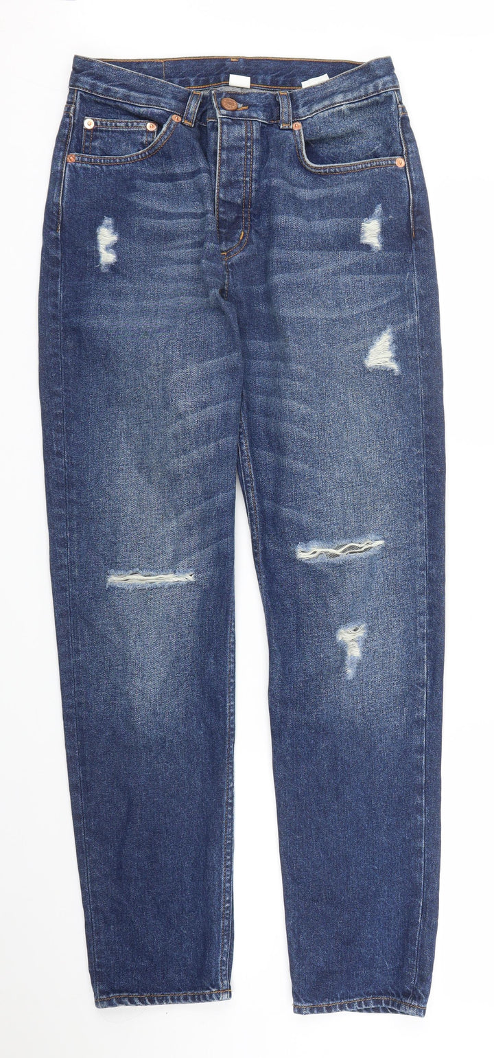 Monkl Mens Blue Denim Boyfriend Jeans Size 26 in L28 in