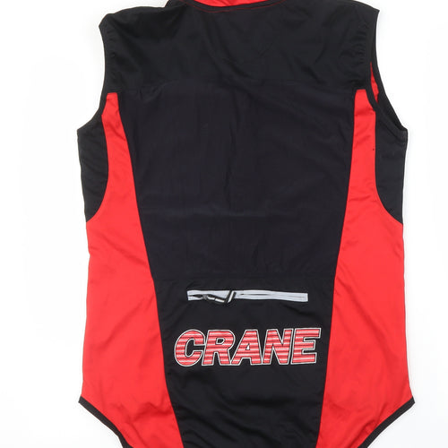 Crane Mens Red   Full Zip Jumper Size L