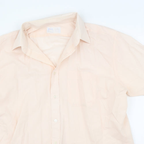 BHS Mens Pink    Button-Up Size 16.5
