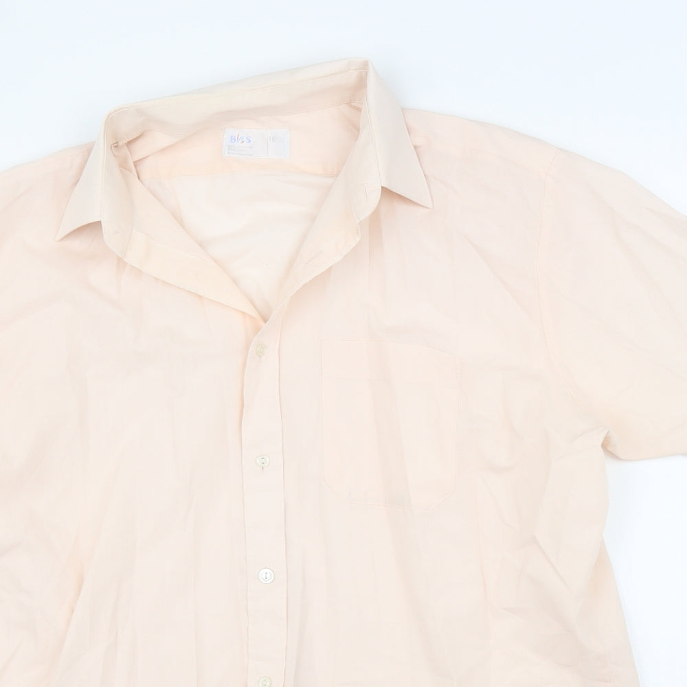 BHS Mens Pink    Button-Up Size 16.5