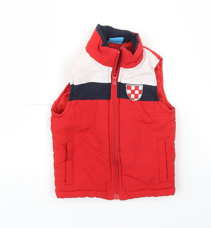 Sweet & Soft Baby Red Gilet Jacket Size 18 Months
