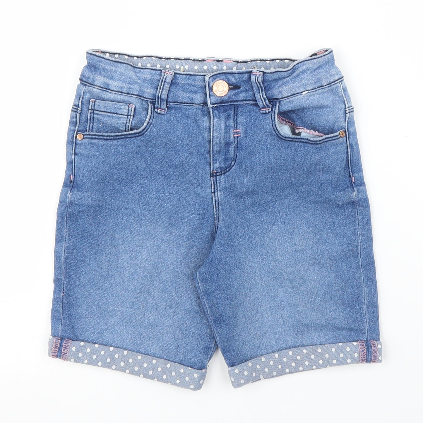 Primark Girls Blue  Denim Capri Jeans Size 6 Years