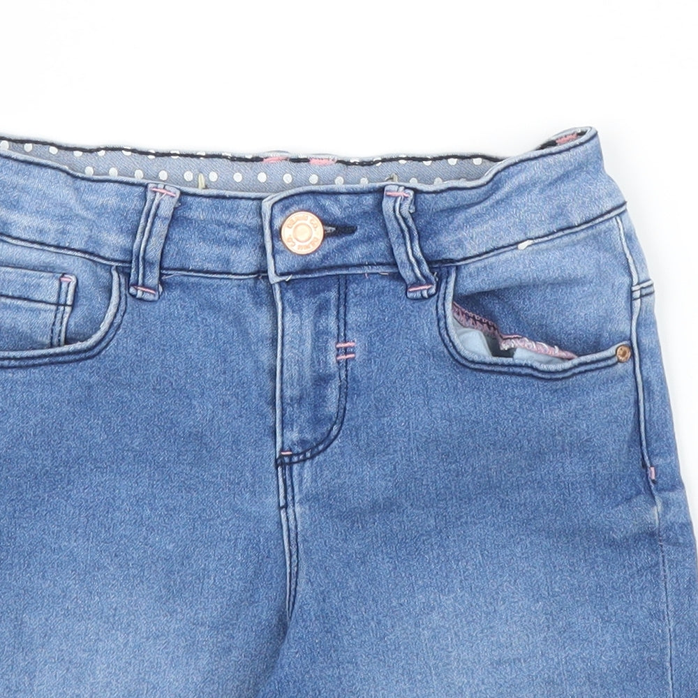 Primark Girls Blue  Denim Capri Jeans Size 6 Years