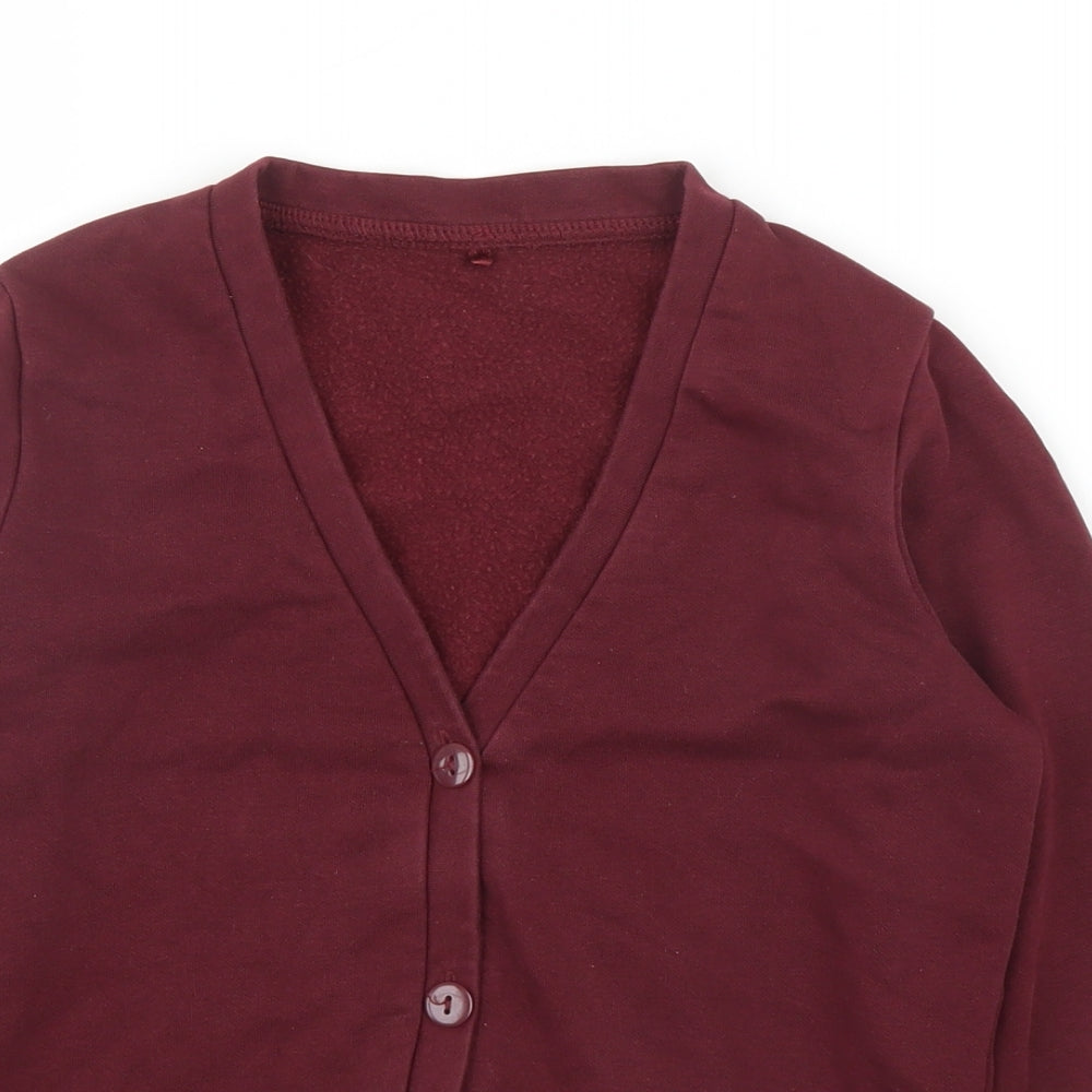 Nutmeg Girls Purple   Cardigan Jumper Size 7-8 Years