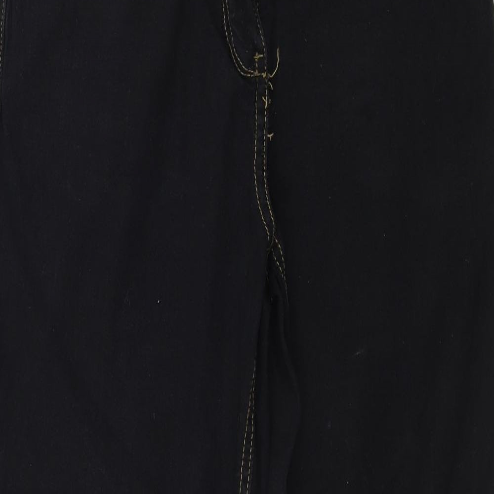 Simply Be Womens Black   Straight Jeans Size 14 L27 in