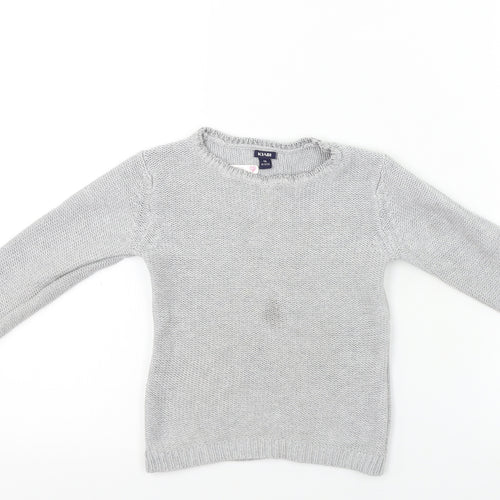 Kiabi Girls Grey   Pullover Jumper Size 4 Years