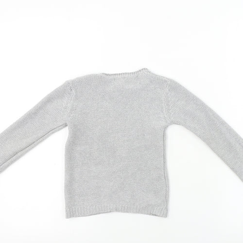 Kiabi Girls Grey   Pullover Jumper Size 4 Years