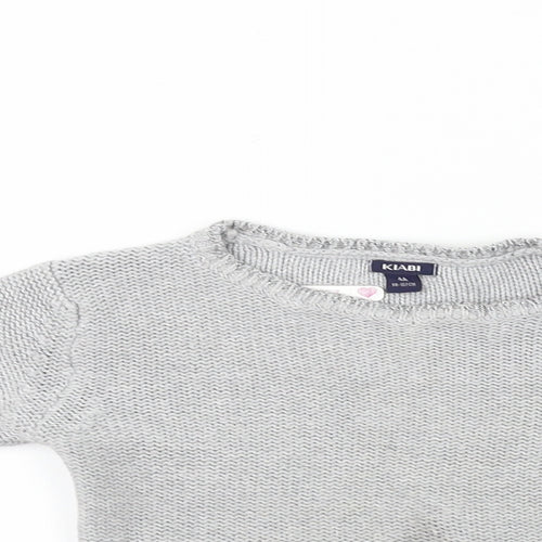 Kiabi Girls Grey   Pullover Jumper Size 4 Years