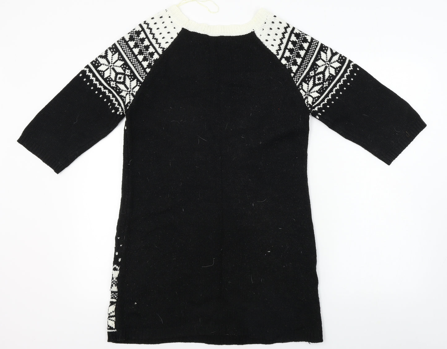 George  Womens Black Geometric  Jumpsuit One-Piece Size 12