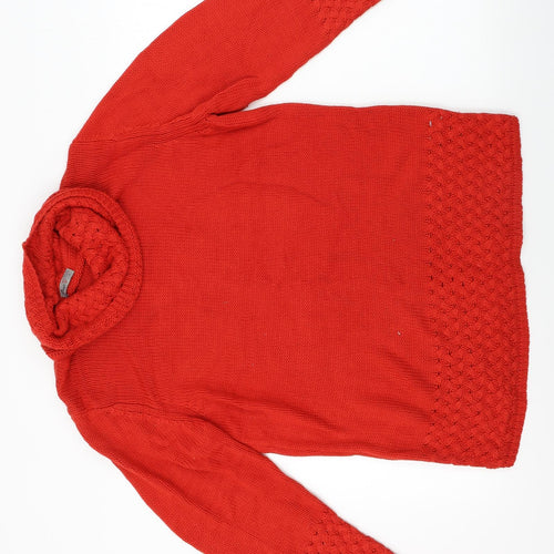 Oscar b Womens Red   Pullover Jumper Size L