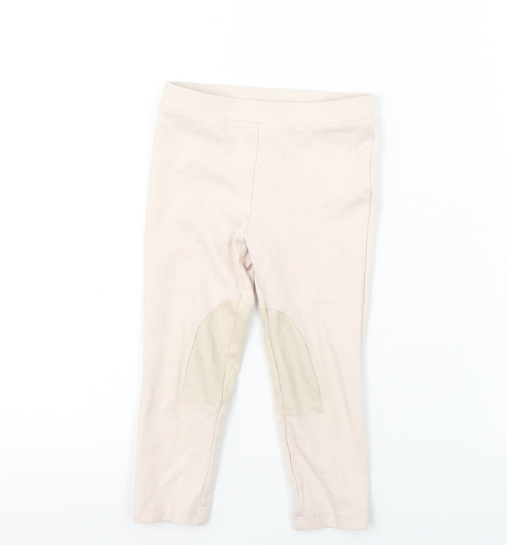 Preworn Girls Pink Sweatpants Trousers Size 2-3 Years