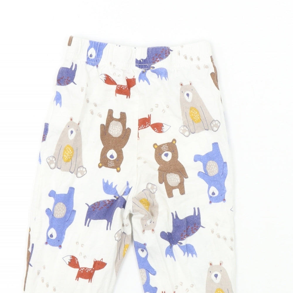 Matalan  Boys White   Sweatpants Trousers Size 2-3 Years