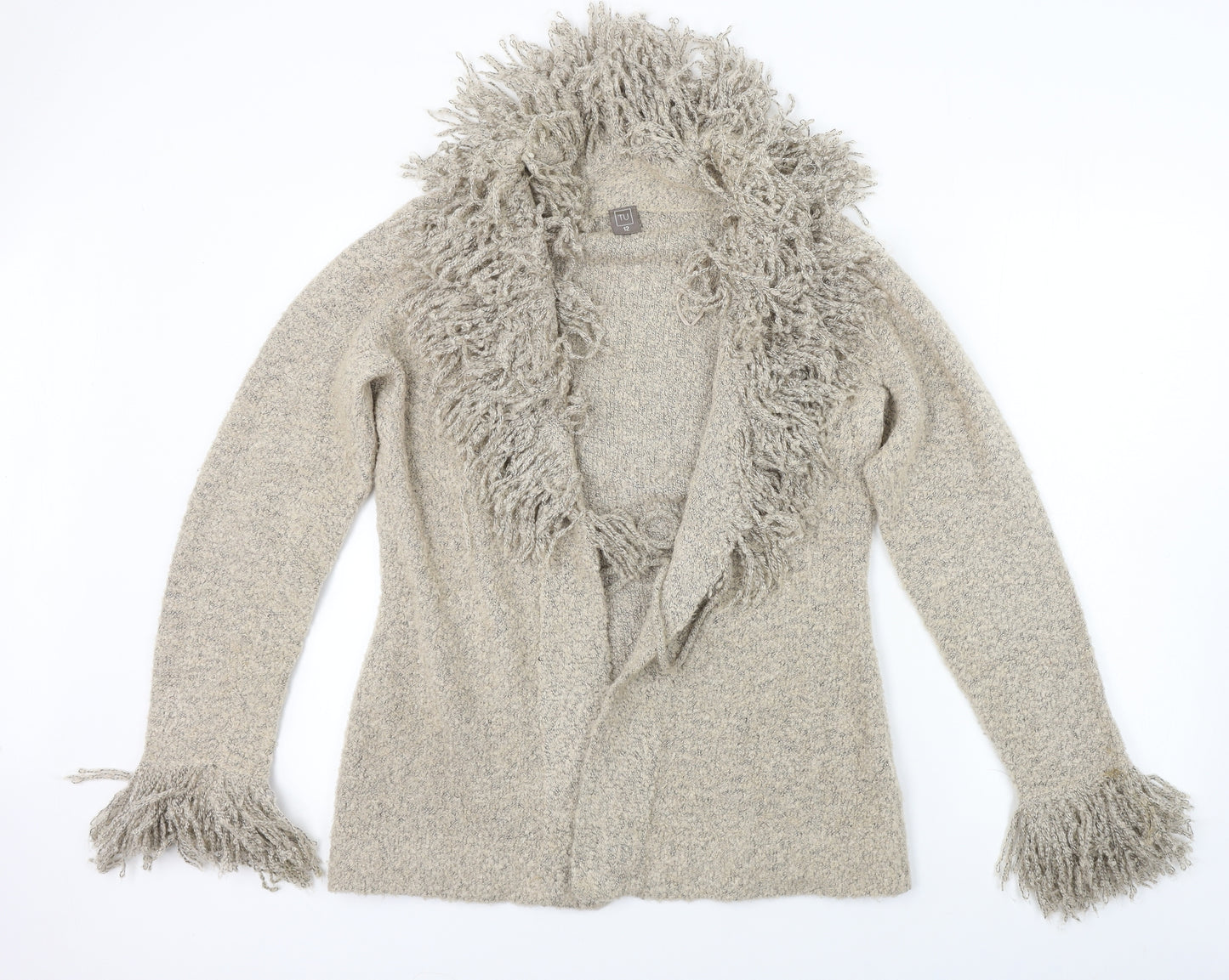 TU Womens Beige   Cardigan Jumper Size 12