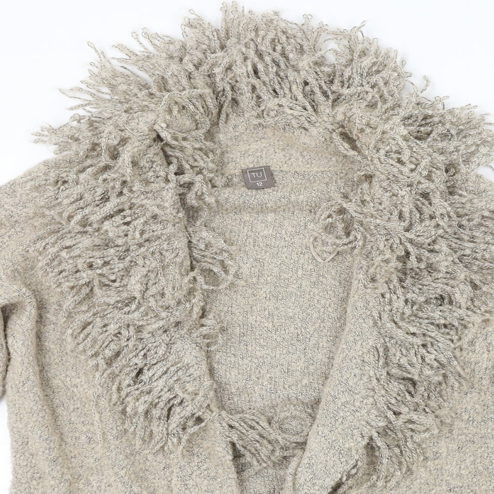 TU Womens Beige   Cardigan Jumper Size 12