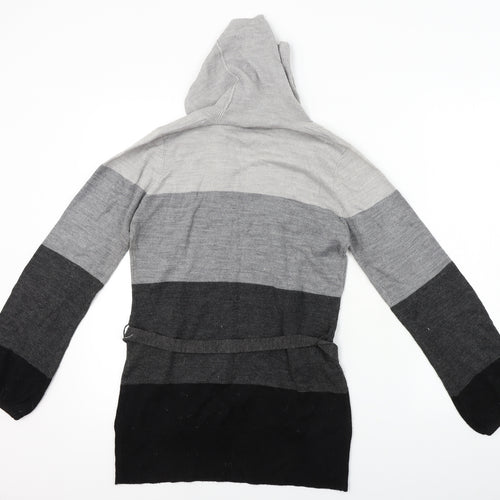 TU Womens Grey Striped  Jumper Dress  Size 10