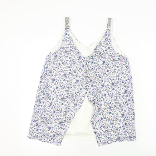 NEXT  Womens White Floral  Basic Tank Size 10