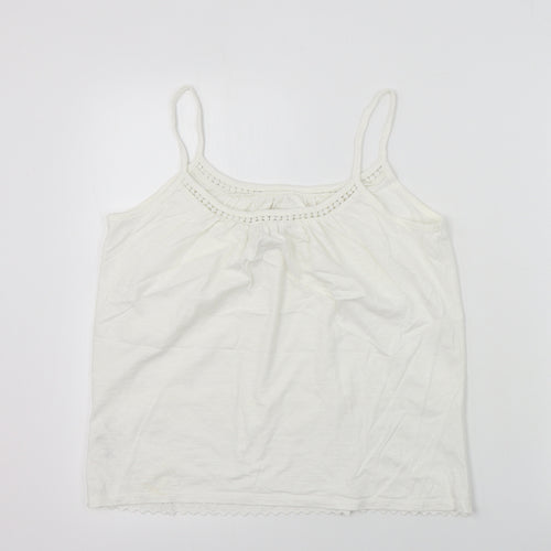 NEXT  Womens White Houndstooth  Basic T-Shirt Size 10