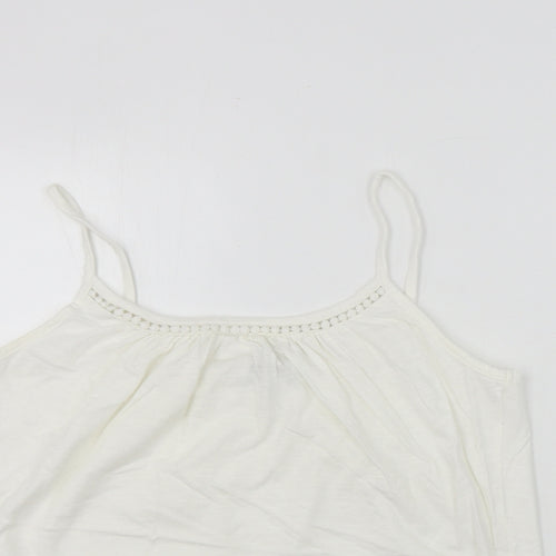 NEXT  Womens White Houndstooth  Basic T-Shirt Size 10