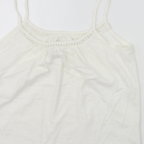 NEXT  Womens White Houndstooth  Basic T-Shirt Size 10