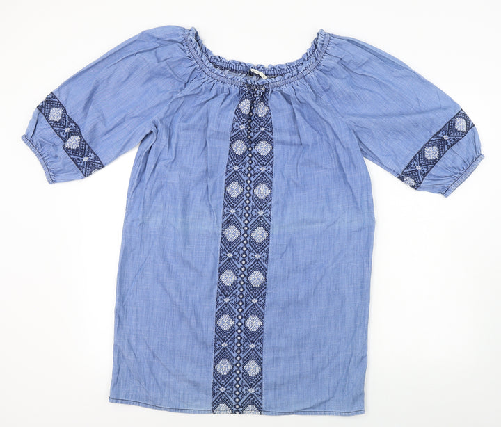 TU Womens Blue A-Line Size 10