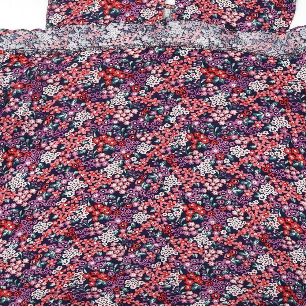 Dorothy Perkins  Womens Pink Floral  Basic Blouse Size 10