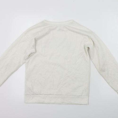 Primark  Girls White   Pullover Jumper Size 11-12 Years
