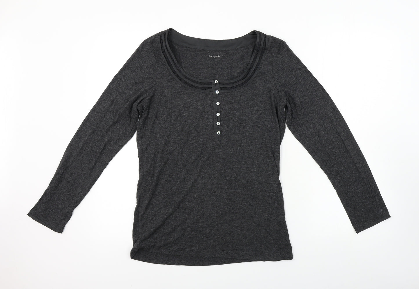 Marks and Spencer  Womens Grey   Basic T-Shirt Size 10