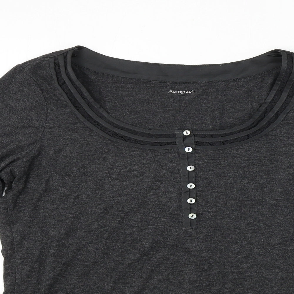 Marks and Spencer  Womens Grey   Basic T-Shirt Size 10