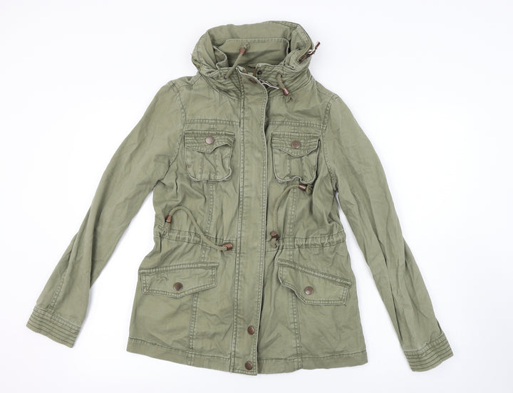 New Look Womens Green Jacket Coat Size 8