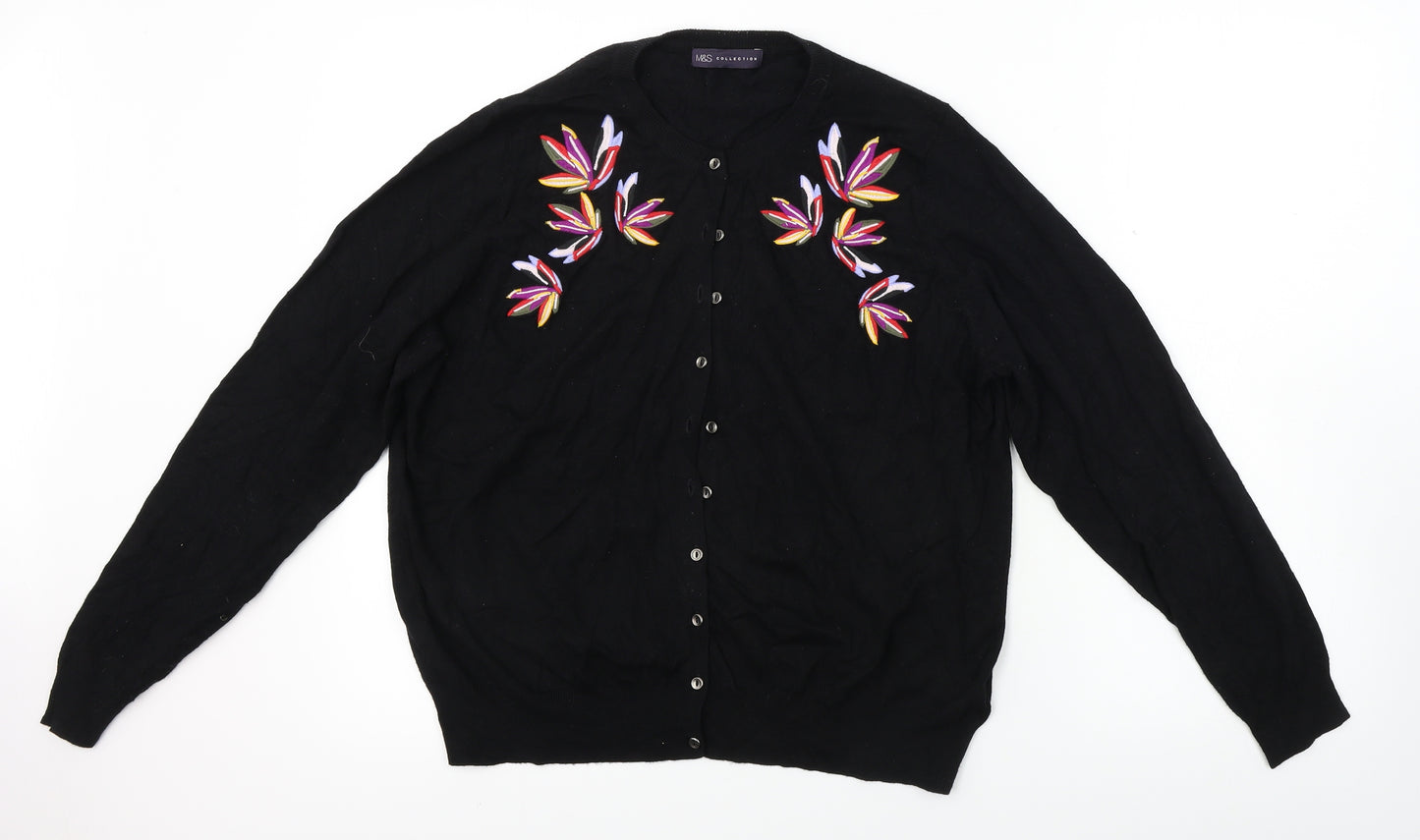 Marks and Spencer  Womens Black   Cardigan Jumper Size 16