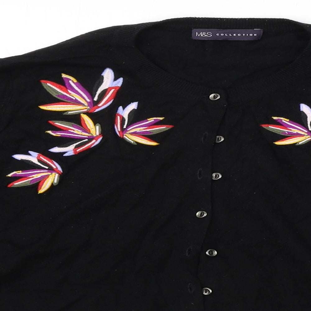 Marks and Spencer  Womens Black   Cardigan Jumper Size 16