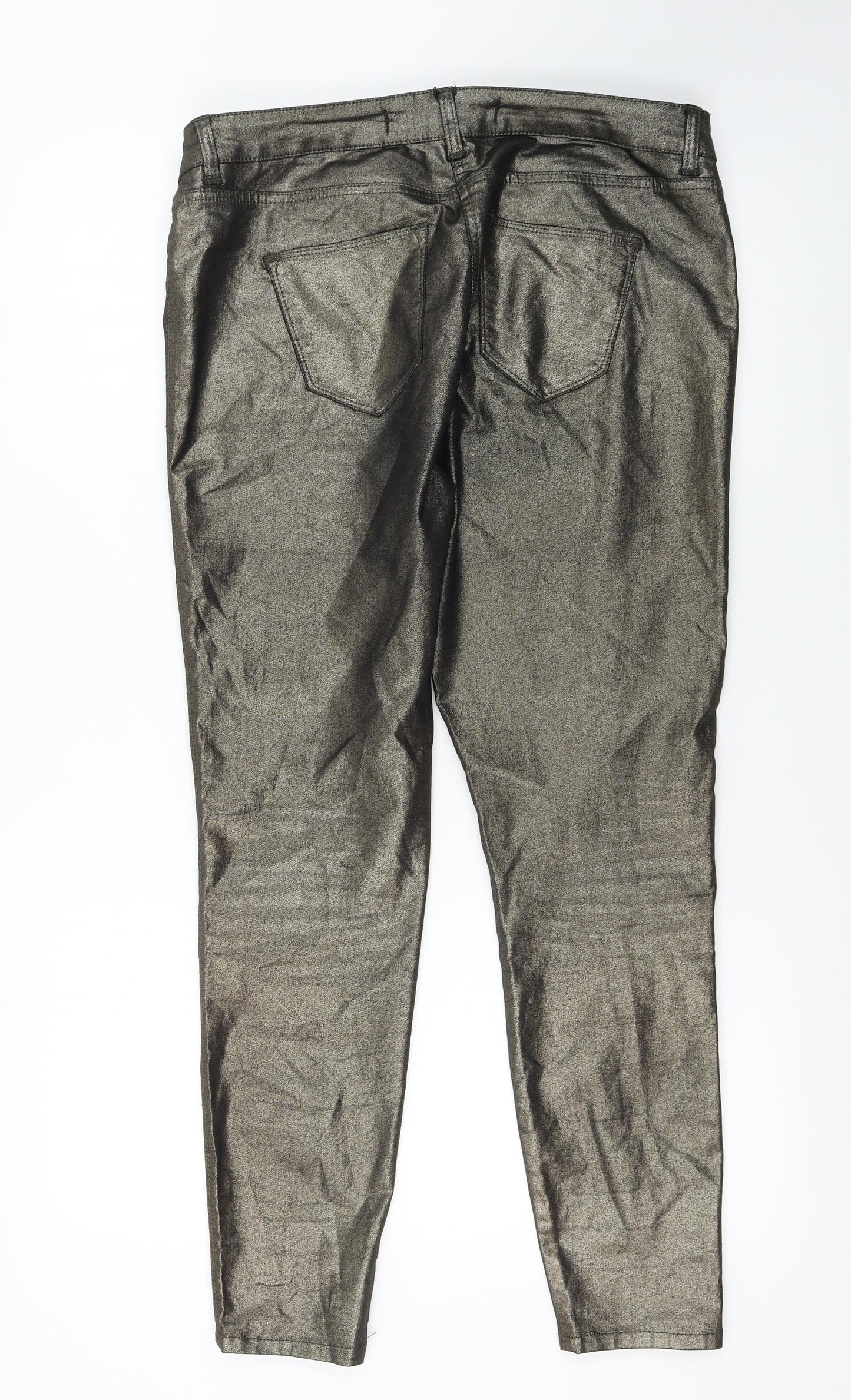 NEXT  Womens Gold   Jegging Jeans Size 14 L25 in