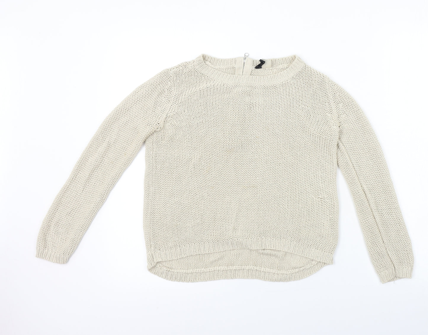 H&M  Womens Beige   Pullover Jumper Size XS