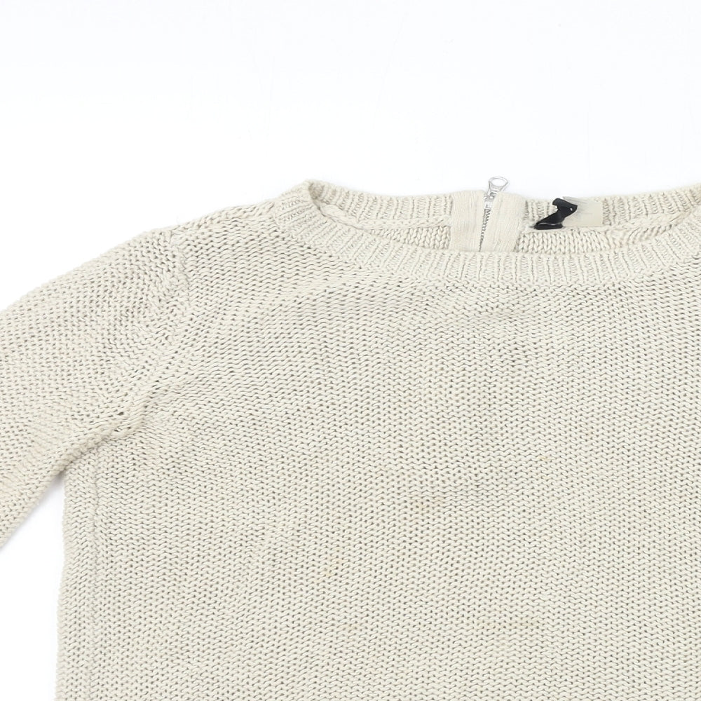 H&M  Womens Beige   Pullover Jumper Size XS