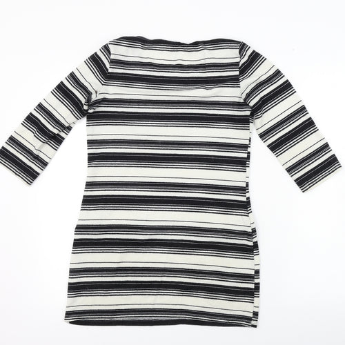 F&F  Womens Ivory Striped  Bodycon  Size 8