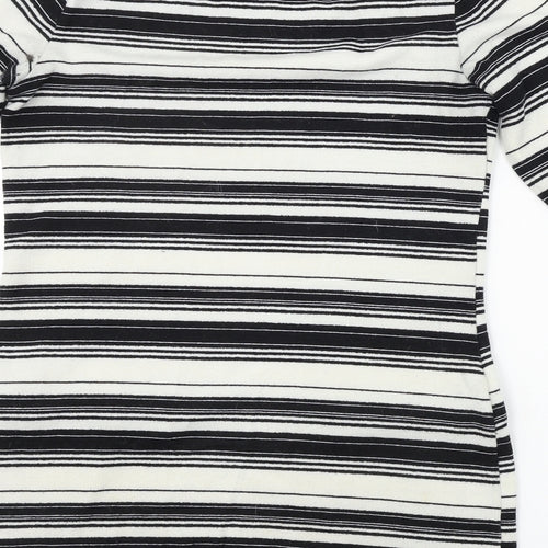 F&F  Womens Ivory Striped  Bodycon  Size 8