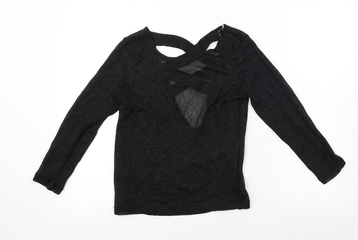 H&M Womens Black Basic T-Shirt Size XS