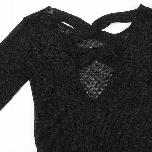 H&M  Womens Black   Basic T-Shirt Size XS