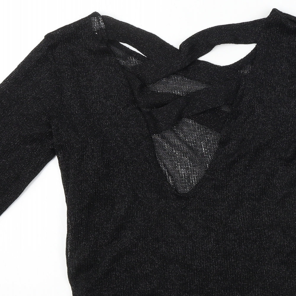 H&M  Womens Black   Basic T-Shirt Size XS